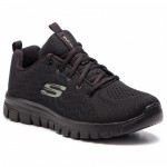 SKECHERS 12615-BBK Gracefoul Get-Connected wmn's shoe total-black 